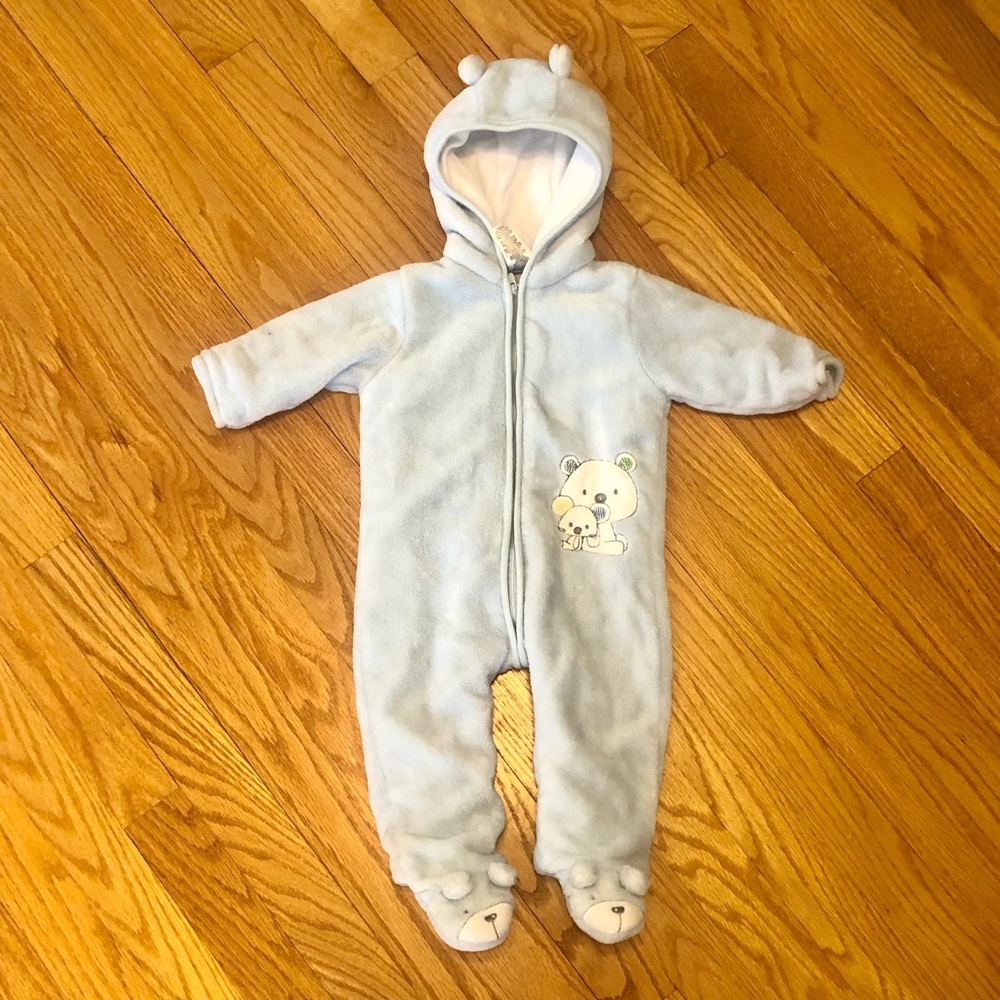 Baby blue bunting